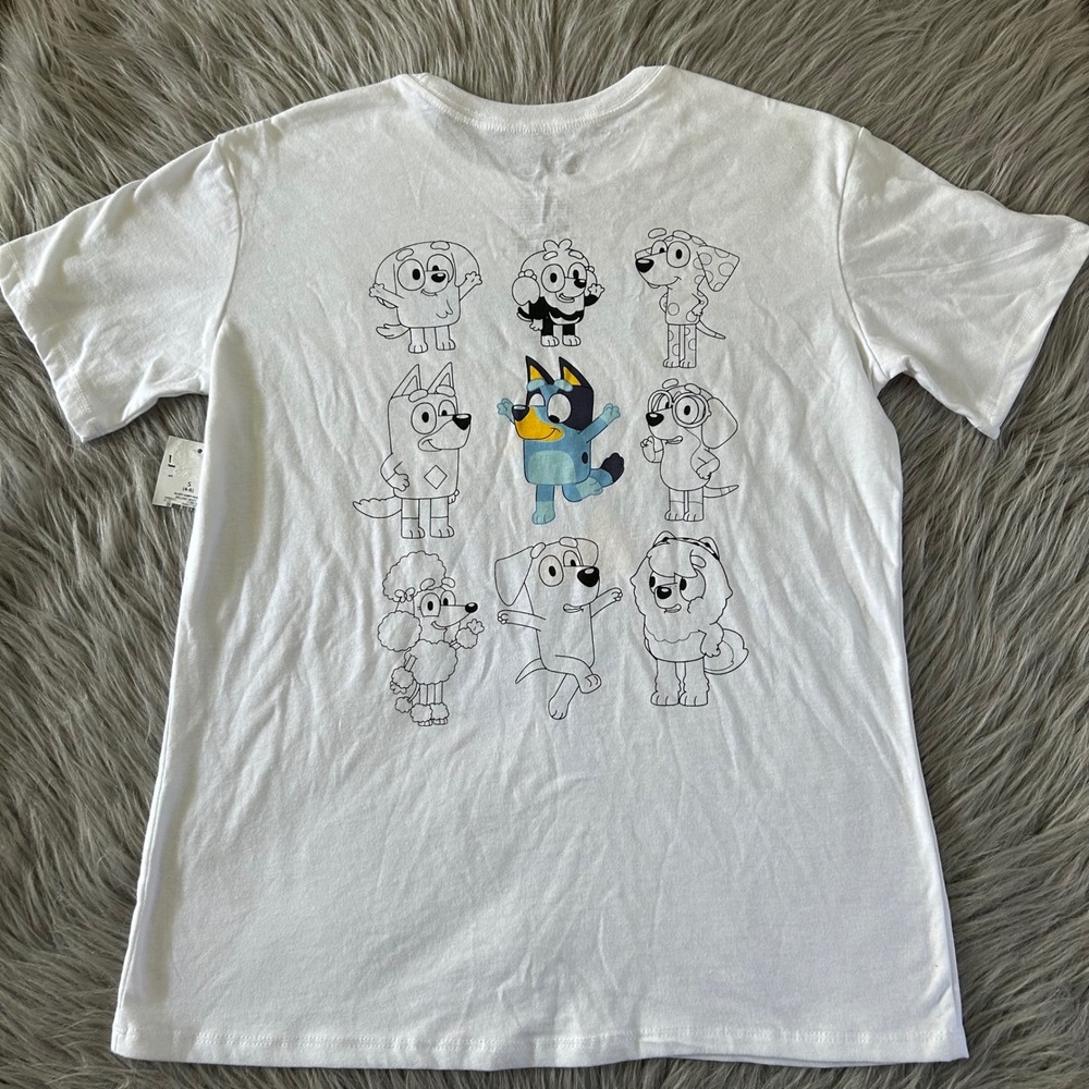 Bluey T-Shirt Womens Size Small (4/6) White Short Sleeve Tee NEW - Picture 4 of 4